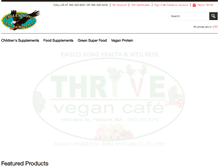 Tablet Screenshot of eaglessongthrivecafe.com